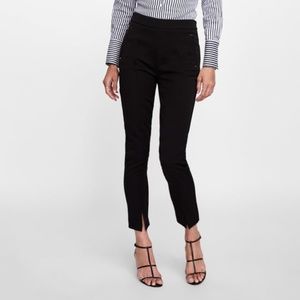 Zara High-Waisted Applique Pants